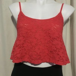 Paradise Red Cami Crop Shirt